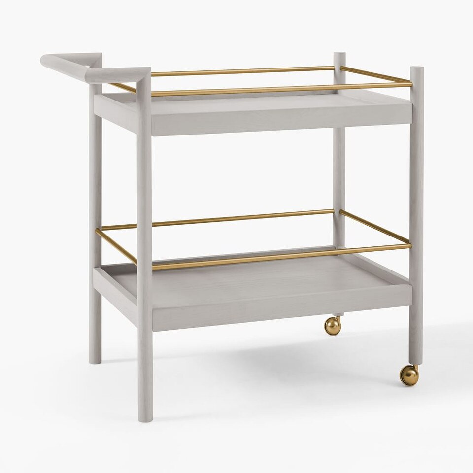MidCentury Bar Cart (82 cm) west elm Australia